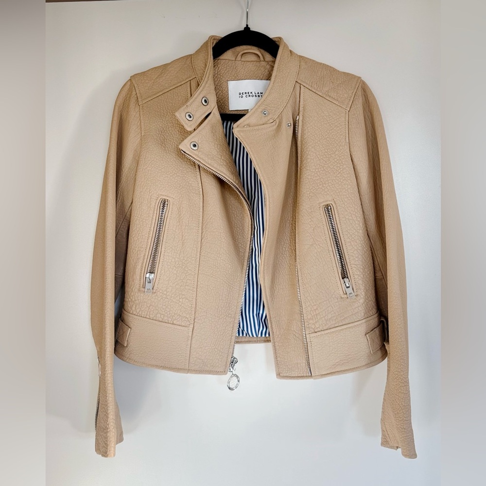 Derek Lam Tan Leather Jacket